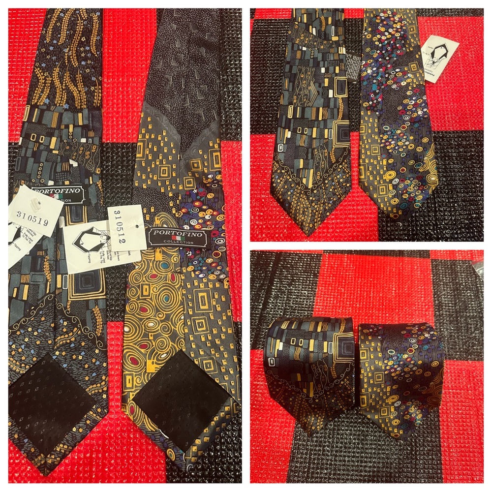 NWT Lot of 2 Portofino Collection Men’s slim ties Ref# 5527
Width: 3.75”